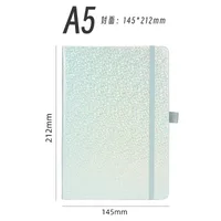 Personalized A5 Color Laser Notebook A7 Portable Checkbook Belt Memo Book Business Style Imitation Leather Linen Paper sku image 30