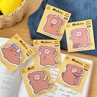 Tengyi Original Cute Sticky Note Girly Heart Office Memo Message-Leaving Sticky Note Learning Notebook Stickers New main image 1