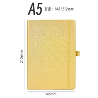 Personalized A5 Color Laser Notebook A7 Portable Checkbook Belt Memo Book Business Style Imitation Leather Linen Paper sku image 33