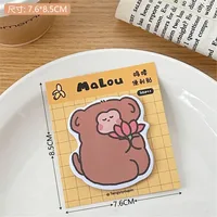 Tengyi Original Cute Sticky Note Girly Heart Office Memo Message-Leaving Sticky Note Learning Notebook Stickers New sku image 2