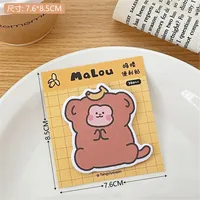 Tengyi Original Cute Sticky Note Girly Heart Office Memo Message-Leaving Sticky Note Learning Notebook Stickers New sku image 3