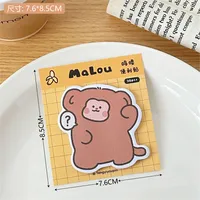 Tengyi Original Cute Sticky Note Girly Heart Office Memo Message-Leaving Sticky Note Learning Notebook Stickers New sku image 4