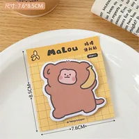 Tengyi Original Cute Sticky Note Girly Heart Office Memo Message-Leaving Sticky Note Learning Notebook Stickers New sku image 5