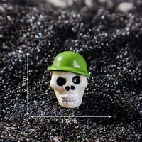 Cartoon Style Halloween Decoration Resin Skull 3D DIY Handmade Figurine Realistic Accessories Plastic Resin sku image 3