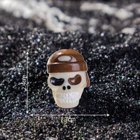 Cartoon Style Halloween Decoration Resin Skull 3D DIY Handmade Figurine Realistic Accessories Plastic Resin sku image 4