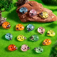 Artificial Resin Ladybug Shell Craft Micro Landscape Cream Color Gel Hair Accessories Barrettes Decoration Accessories Display Pieces main image 1