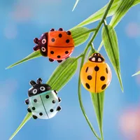 Artificial Resin Ladybug Shell Craft Micro Landscape Cream Color Gel Hair Accessories Barrettes Decoration Accessories Display Pieces main image 4