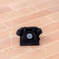 Retro Miniature Resin TV Home Appliances DIY Decorative Keychain Pendant Table Decoration Simple Style Crafts Accessories sku image 6