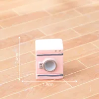 Retro Miniature Resin TV Home Appliances DIY Decorative Keychain Pendant Table Decoration Simple Style Crafts Accessories sku image 16