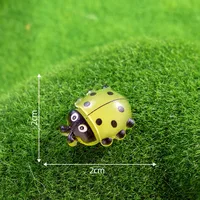 Artificial Resin Ladybug Shell Craft Micro Landscape Cream Color Gel Hair Accessories Barrettes Decoration Accessories Display Pieces sku image 2
