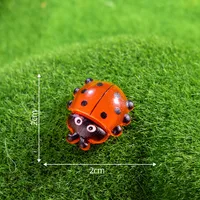 Artificial Resin Ladybug Shell Craft Micro Landscape Cream Color Gel Hair Accessories Barrettes Decoration Accessories Display Pieces sku image 4