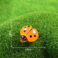 Artificial Resin Ladybug Shell Craft Micro Landscape Cream Color Gel Hair Accessories Barrettes Decoration Accessories Display Pieces sku image 7