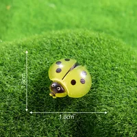 Artificial Resin Ladybug Shell Craft Micro Landscape Cream Color Gel Hair Accessories Barrettes Decoration Accessories Display Pieces sku image 8