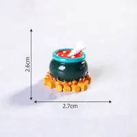 Halloween Miniature Resin Crafts DIY Processing Skull Death Creative Micro Landscape Decorations Small Display Parts sku image 4