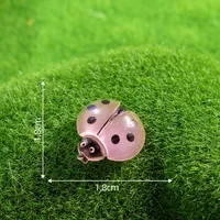 Artificial Resin Ladybug Shell Craft Micro Landscape Cream Color Gel Hair Accessories Barrettes Decoration Accessories Display Pieces sku image 9