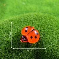 Artificial Resin Ladybug Shell Craft Micro Landscape Cream Color Gel Hair Accessories Barrettes Decoration Accessories Display Pieces sku image 10