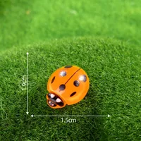 Artificial Resin Ladybug Shell Craft Micro Landscape Cream Color Gel Hair Accessories Barrettes Decoration Accessories Display Pieces sku image 13