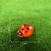Artificial Resin Ladybug Shell Craft Micro Landscape Cream Color Gel Hair Accessories Barrettes Decoration Accessories Display Pieces sku image 16