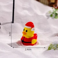 Christmas Decoration Resin Duck Micro Landscape Snow Landscape DIY Creative Table Decorations Figurine Plastic Crafts main image 2