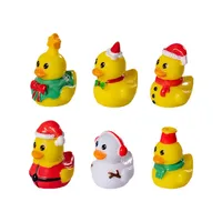 Christmas Decoration Resin Duck Micro Landscape Snow Landscape DIY Creative Table Decorations Figurine Plastic Crafts main image 3