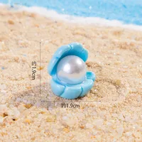 Cartoon Resin Pearl Shell Ornament Accessories DIY Cream Color Shoe Buckle Pendant Mobile Phone Charm Decoration sku image 4