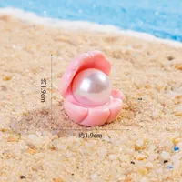 Cartoon Resin Pearl Shell Ornament Accessories DIY Cream Color Shoe Buckle Pendant Mobile Phone Charm Decoration sku image 10