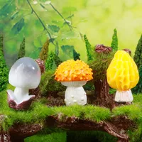 Colorful Mushroom Hard Resin Garden Landscape Decorations DIY Craft Plastic Bonsai Decoration Accessories Creative Gift main image 3