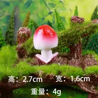 Colorful Mushroom Hard Resin Garden Landscape Decorations DIY Craft Plastic Bonsai Decoration Accessories Creative Gift sku image 6