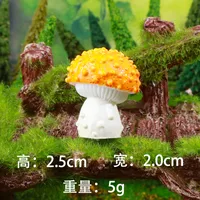 Colorful Mushroom Hard Resin Garden Landscape Decorations DIY Craft Plastic Bonsai Decoration Accessories Creative Gift sku image 8