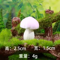 Colorful Mushroom Hard Resin Garden Landscape Decorations DIY Craft Plastic Bonsai Decoration Accessories Creative Gift sku image 9