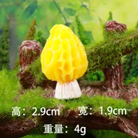 Colorful Mushroom Hard Resin Garden Landscape Decorations DIY Craft Plastic Bonsai Decoration Accessories Creative Gift sku image 2