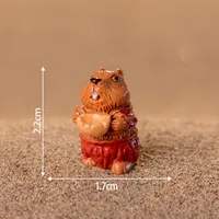 Handmade Cute Resin DIY Crafts Accessories Miniature Landscape Cartoon Animal Groundhog Model Figurine Plastic Resin sku image 3
