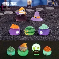 Luminous DIY Resin Craft Accessories Creative Halloween Decorations Small Succulent Plant Night Light Micro Landscape Artwork main image 3