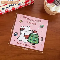 Tengyi Original Cute Cartoon Christmas Dog Head Backer-Card Girl Packaging Decoration Bottom Cardboard Gift Cardboard sku image 3