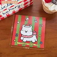Tengyi Original Cute Cartoon Christmas Dog Head Backer-Card Girl Packaging Decoration Bottom Cardboard Gift Cardboard sku image 6