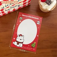 Tengyi Original Cute Cartoon Christmas Dog Head Backer-Card Girl Packaging Decoration Bottom Cardboard Gift Cardboard sku image 7