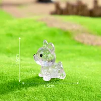 Miniature Cartoon Animal Resin DIY Crafts Sparkling Small French Bulldog Car Decorations Landscape Statue Hanging Ornament sku image 2