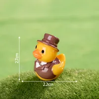 Creative Cartoon Resin DIY Craft Accessories Table Decorations Small Yellow Duck Micro Landscape Decoration Car Decoration sku image 1