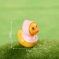 Creative Cartoon Resin DIY Craft Accessories Table Decorations Small Yellow Duck Micro Landscape Decoration Car Decoration sku image 4