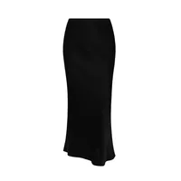 Elegant Black Satin Mini Skirt Fashionable Ladies High-End Unique Beautiful Skirt Fashionable Urban Commuter main image 5