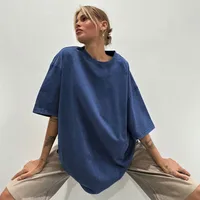 Men Women Summer Street Style Animal Pattern Washed-out Vintage Short Sleeve T-shirt Casual Loose Round Neck Cotton Top main image 4