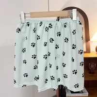 Suitable For Summer Cartoon Dog's Paw Shorts Women's Loose Lightweight Breathable Pajamas Comfortable Sweet Style Home Wear sku image 2
