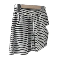 Fashion Style High Waist Loose Design Pinstripe Casual Wide Leg Pants Sports All-Match Women's Shorts Streetwear Senior Street main image 5