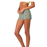 Low Waist Women's Basic Slim Casual Shorts Summer Trendy Foldable Waist Short Hot Pants Elastic Polyester Fabric main image 4
