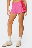 New Women's Casual Sports Shorts Elastic Waist Three-Point Length Polyester Blend Comfortable Breathable Mid Waist sku image 13