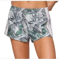 New Women's Casual Sports Shorts Elastic Waist Three-Point Length Polyester Blend Comfortable Breathable Mid Waist sku image 17