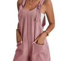 Casual Fashion  Style Style Suspenders Pants Street Style High Waist Loose Five-Point Shorts main image 5