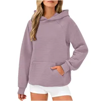 Fashion Long Sleeve Hooded Sweater Women's Autumn And Winter New Sportswear Comfortable Round Neck Sweater With Pockets main image 3