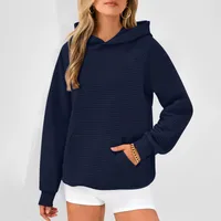Fashion Long Sleeve Hooded Sweater Women's Autumn And Winter New Sportswear Comfortable Round Neck Sweater With Pockets main image 4