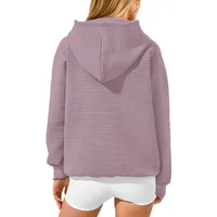 Fashion Long Sleeve Hooded Sweater Women's Autumn And Winter New Sportswear Comfortable Round Neck Sweater With Pockets main image 5